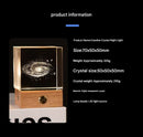 Saturn Luminous 3D Crystal Cube Night Light - Laser Engraved Artwork with Solid Wood Base - RnR Galore