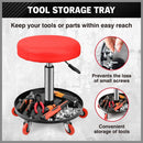 SEDY 150kg Load Pneumatic Roller Seat Mechanic Rolling Stool With Tool Tray AU - RnR Galore