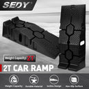 SEDY 2Pcs 2 Ton Heavy Duty Car Ramps 17cm Rise Antiskid Vehicle Service Ramp Au - RnR Galore