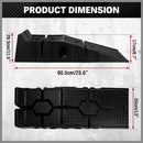 SEDY 2Pcs 2 Ton Heavy Duty Car Ramps 17cm Rise Antiskid Vehicle Service Ramp Au - RnR Galore