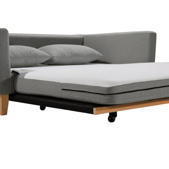 SHASA 2 Seater Pull - out Sofa bed Grey celadon - RnR Galore