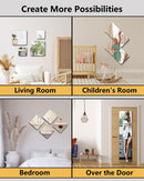 Shatterproof Acrylic Mirror Tiles – 4 - Pack Wall Stickers for Kids, Home Gym, Bedroom & Bathroom, Easy Peel - and - Stick Decorative Mirrors with Double - Sided Tape (Silver,12" x 12") - RnR Galore