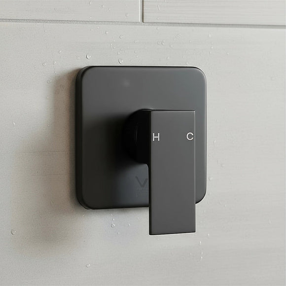 Shower Bath Mixer Tap Bathroom WATERMARK Approved - Electroplated Matte Black - RnR Galore