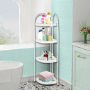 Shower Corner Shelf White Caddy Bathroom Shelves Organiser Bath Storage Rack 4 - RnR Galore