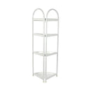 Shower Corner Shelf White Caddy Bathroom Shelves Organiser Bath Storage Rack 4 - RnR Galore