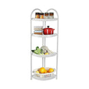 Shower Corner Shelf White Caddy Bathroom Shelves Organiser Bath Storage Rack 4 - RnR Galore