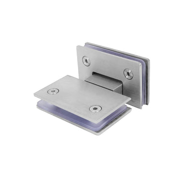 Shower Glass Door Gate Hinge 304 Stainless Steel 180 Degrees Polished Chrome Finish - RnR Galore