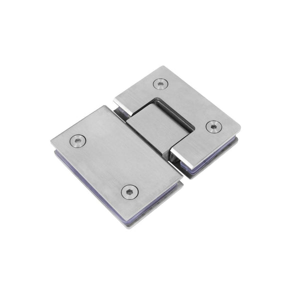 Shower Glass Door Gate Hinge 304 Stainless Steel 180 Degrees Polished Chrome Finish - RnR Galore
