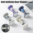 Silicone Silent Door Stopper with Suction Base and Secure Hold Catch Design - Blue - RnR Galore