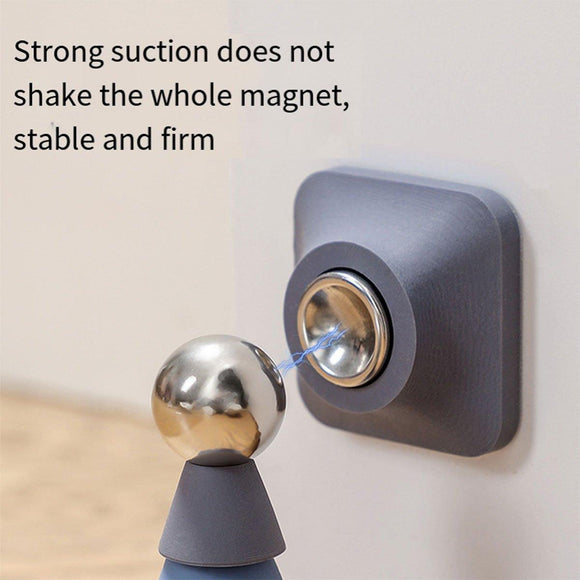 Silicone Silent Door Stopper with Suction Base and Secure Hold Catch Design - Purple - RnR Galore