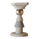 Silicone Silent Door Stopper with Suction Base and Secure Hold Catch Design - White - RnR Galore