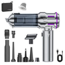 Silver and Purple 4 - in - 1 Cordless Handheld Vacuum Cleaner - Powerful 16KPa Suction with Brushless Motor, Blower & Air Pump - RnR Galore