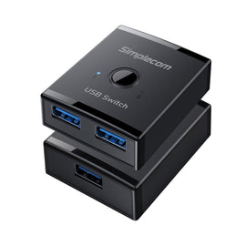 Simplecom KM125 Bi - Directional 2 - Way USB 3.0 Switch 1 In 2 Out (2 In 1 Out) 5Gbps - RnR Galore