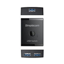 Simplecom KM125 Bi - Directional 2 - Way USB 3.0 Switch 1 In 2 Out (2 In 1 Out) 5Gbps - RnR Galore