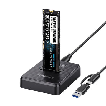 Simplecom SD511 M.2 SSD Docking Station NVMe and SATA Dual Protocol USB 3.2 Gen 2 10Gbps - RnR Galore