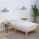 Single Size Warm Wooden Natural Bed Base Frame – King Single - RnR Galore
