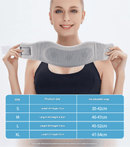 Size M Grey Ergonomic Neck Support Brace - Soft Cervical Collar for Posture Correction and Pain Relief - RnR Galore
