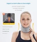 Size S Grey Ergonomic Neck Support Brace - Soft Cervical Collar for Posture Correction and Pain Relief - RnR Galore