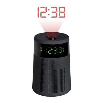 Sleek Projector Alarm Clock & Radio - Projects the Time onto the Ceiling - RnR Galore