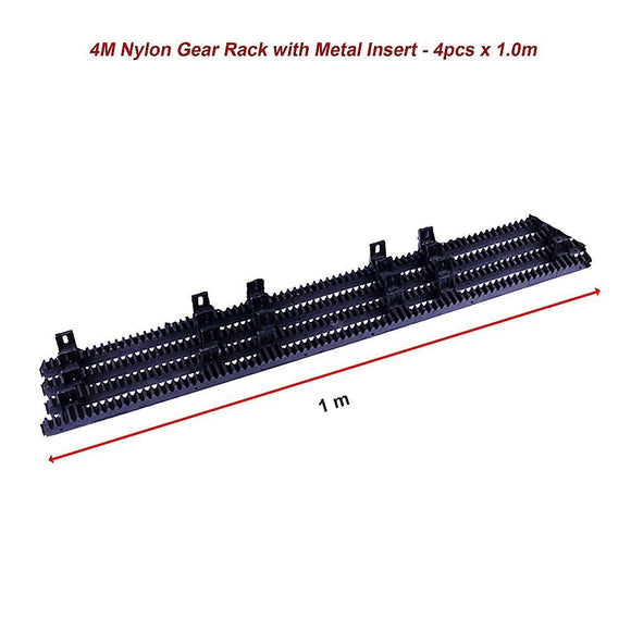 Sliding Gate Hardware Accessories Kit - 4m Gear Rack Track - RnR Galore
