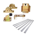 Sliding Gate Hardware Accessories Kit - 6m Track, Wheels, Stopper, Roller Guide - RnR Galore