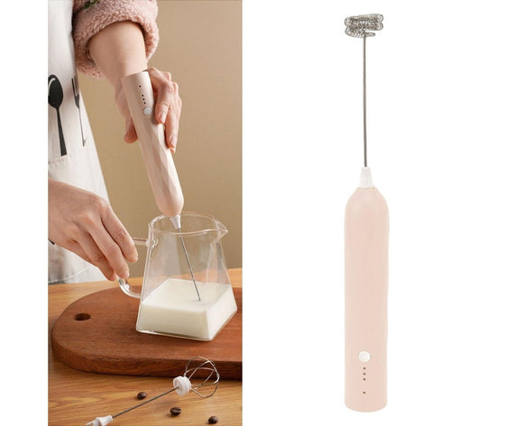 Small Household Egg Beater, Mini Multifunctional Handheld Electric Blender, Foam Maker, Whisk, Cordless for Milk & Coffee - RnR Galore