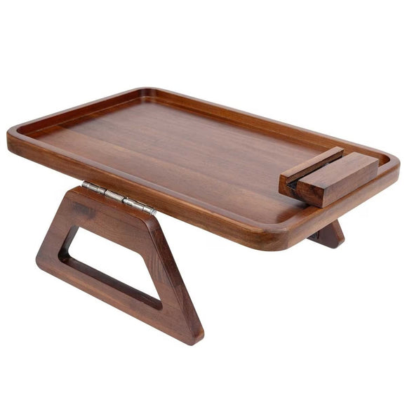 Smart Design Acacia Sofa Armrest Tray - RnR Galore