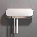 Smart UVC Toothbrush Sterilizer & Holder with Heat Drying, Radar Sensor Night Light(white) - RnR Galore