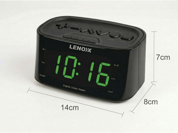 Smartphone - Charging Alarm Clock & FM Radio (Black) w/ USB Port - RnR Galore