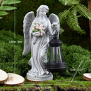 Solar - Powered Angel Lantern Outdoor Light, Resin Waterproof Garden Decorative Light, Walkway and Lawn Mood Light, Garden Statue Ornament for Ambiance - RnR Galore
