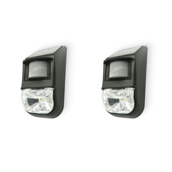 Solar - Powered Motion Sensor Light (2 - Piece), Detects Motion, Rechargeable - RnR Galore