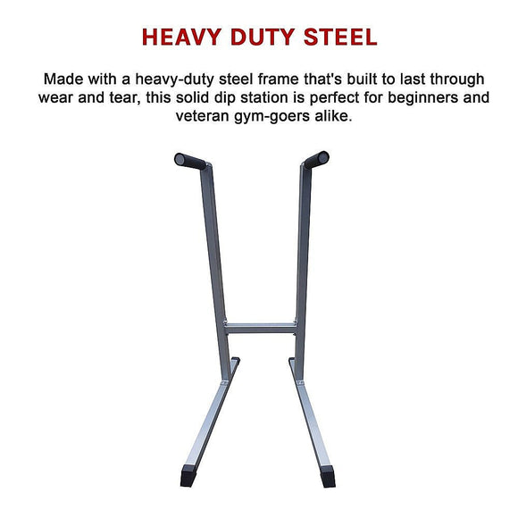 Solid Dip Station Power Tower for Home Gym Strength Training Upper Body Workouts - RnR Galore