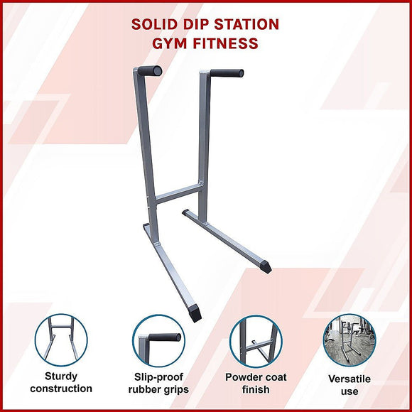 Solid Dip Station Power Tower for Home Gym Strength Training Upper Body Workouts - RnR Galore