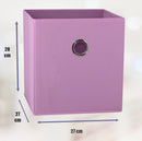SORTI 27x28x27 CM Light Pink 8 - Pack Foldable Storage Cubes - Fabric Bookcase Organizers for Toys and More - RnR Galore