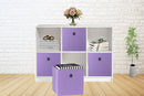 SORTI 27x28x27 CM Light Purple 8 - Pack Foldable Storage Cubes - Fabric Bookcase Organizers for Toys and More - RnR Galore