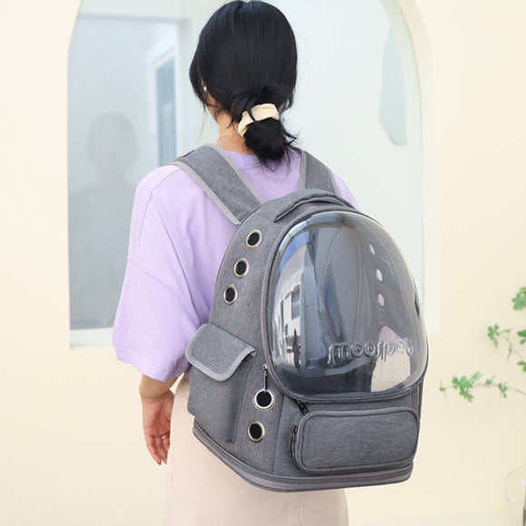 Spacious Pet Carrier with Ventilation System & Water - Resistant Design(khaki) - RnR Galore