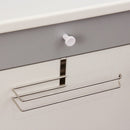 Stainless Steel No - punch Roll Paper Rack for Kitchen Cabinet Cling Film Storage Rack - Silver - RnR Galore