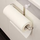 Stainless Steel No - punch Roll Paper Rack for Kitchen Cabinet Cling Film Storage Rack - Silver - RnR Galore