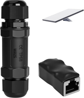 Starlink Ethernet Connector,RJ45 Coupler, Ethernet Female to Female Extender with Lightning Protection and IP68 Waterproof,CAT8/CAT7/CAT6/CAT5E Cables - RnR Galore