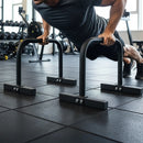 Steel Parallette Bars for Push Ups, Dips & Calisthenics Home Strength Training - RnR Galore