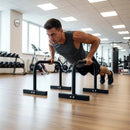 Steel Parallette Bars for Push Ups, Dips & Calisthenics Home Strength Training - RnR Galore