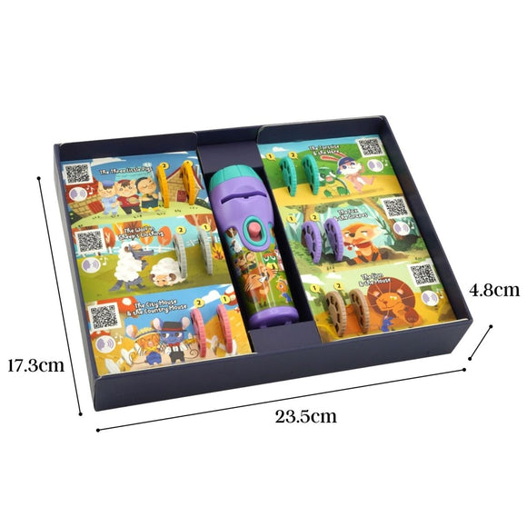 Storytelling Torch Projector 6 Stories Gift Set - Audio Kids Learning STEM Toy - RnR Galore