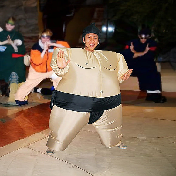 SUMO Fancy Dress Inflatable Suit - Fan Operated Costume - RnR Galore