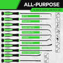 SWANLAKE 10 - Piece Pick and Hook Set, Pick Tool Set for Car Auto Oil Seal/O - Ring Seal Gasket Pick Mini Hooks Puller Remover - RnR Galore