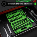 SWANLAKE SWANLAKE 39PCS Magnetic Hex Nut Driver Master Kit,1/4" Quick - Change Hex Shank, SAE & Metric Power Nuts Driver Drill Bit Tools Set,Cr - V Steel - RnR Galore