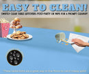 Table Cloth Cover Reusable & Washable Xmas Party 137cm x 274cm (54"x108") in Sky Blue - RnR Galore