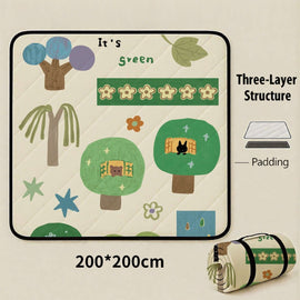 The House of Plants Extra Large 200x200cm Waterproof Picnic Mat - Portable Thickened Oxford Cloth Outdoor Camping Blanket for Beach, Parks and Family Outings - RnR Galore