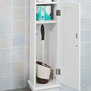 Toilet Paper Holder with Storage, Freestanding Cabinet, Toilet Brush Holder and Toilet Paper Dispenser 20x100x18 cm - RnR Galore