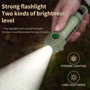 Tri - Color Portable Camping Lantern & Flashlight - Rechargeable, 360°Ambient Light & Hook Design(Khaki) - RnR Galore