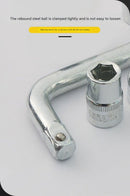 Two 10 - piece L - shaped socket wrench sets - 1/2" drive chrome vanadium steel with metric sockets and housings(gray) - RnR Galore